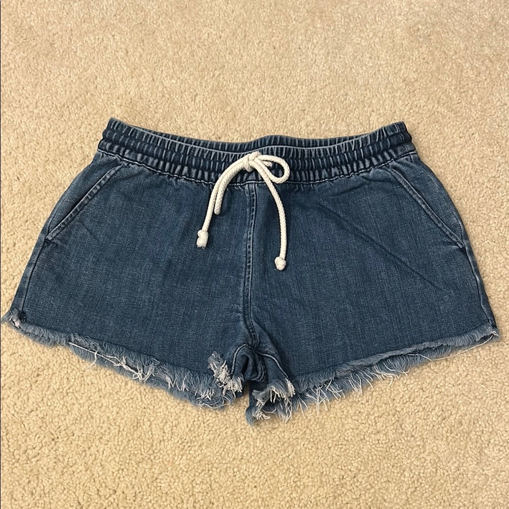Aerie pull on jean shorts size XS